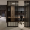 With OPK Sliding System Glass Door Partition for Bedroom Living Bathroom Room Star Hotel Villa Apartment Aluminum Slide Indoor