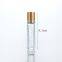 3ml 4ml 5ml 10ml Colored Aluminum Cap Travel Portable Transparent Glass Roller Bottle for Perfume Essential Oil