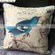 Birds Printed Cushions Sofa Back Cover Decorative Cushion Covers