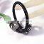 fashion chain black handmade fashion skull leather bracelet