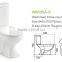 Africa market healthful apartment two piece ceramic washdown washroom toilet W8005