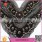 BOKA Fashion acrylic beaded neckline necktrim ,embroidery collar with vintage stones applique