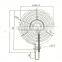 5 rings Coil Tube Heating Element with support frame