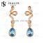 Lekani fashion style top grade crysta18K gold plated earring