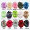 Hot Sale!! High quality 83Solid color Shabby Frayed Flower - IN STOCK Chiffon Fabric hair flowers