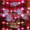 elegant crystal lotus flower candle holder