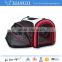 Expandable foldable travel carrier airline approved pet carrier with breathable mesh side door and window