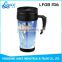 14oz stainless travel mug coffee cup with handle