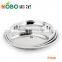 Stainless steel round plate wholesale stainless steel 4 divided dinner plate