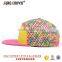 fashion custom flat brim snapback 6 panel cap and hat