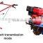 Compact small tractor power tiller with implements