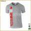 new design high quality casual man t-shirt with rubber transfer print