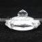Crystal Glass Sugar Bowl with Lit for Sugar Stock Table Decoration