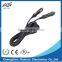 Male to male Car Cigarette lighter plug with dc power cable