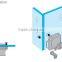Glass cabinet furniture door lock, drawer lock with zinc