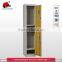yellow KD structure metal vertical two doors locker