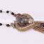 Unique chain Jewelry gold antique Tassels Necklace Fancy Big Heart Pendant Necklace GJ-094