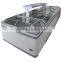 hotel large capacity chest deep freezer curve glass open