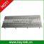 Compact Format stainless steel metal keyboard with numeric keypad