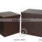 Home Storage -S/2 faux leather storage containers set