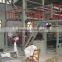 Three-layer co-extruding plastic film blowing machine