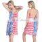 Women's Flag Loose Tank Swimwear Cover-Up Beach Dress