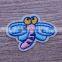 Adhesive clothing embroidery mini embroidered bee patches custom