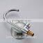 Chrome single handle high-arc brass sink faucet