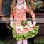 Christmas cute baby outifts plus size trendy stripe puffy dress western girl persnickety clothes baby new years outfit