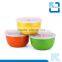 colourful fashion stainless steel salad bowl