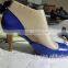 New design big size peep toe lady gaga heels diamond wedding shoes wide feet women shoes