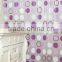 Attractive Purple Circle Pattern Plastic Bathroom Accessories Sets