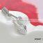Double arrow hearts with AAA cubic zirconia pendant necklace good jewelry