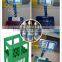 Vented plastic wine beverage beer bottle crates