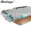 Factory price for Alloy USB wired keyboard with green blue led backlit