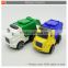 Plastic friction building toy car garbage truck 3pcs