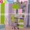 e1 mdf teenager bedroom sets furnitture, green children bedset 8110#