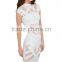 White Hit or Mesh Net Insert Sexy Women Polyster Spandex Bodycon Dress PW-LC61279