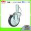 160mm-200mm Scaffold black rubber casters with steel center