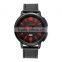 2016 mens leather strap watch japan movt quartz watch stainless steel back waterproof