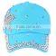 Fashion design custom rhinestone wholesale brand caps hats