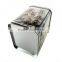 recycled rectangular tall tin box with handle
