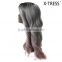 24inch two tone violet grey color loose deep curl New fashion good quality curly wave lace frontal synthetic wig