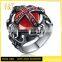 Jingli Jewelry Vintage Gothic Vampire Red Cross Rings (HF-064)