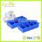 8 Cavity Flexible Silicone Ice Cube Tray, Square Whisky Ice Cube Maker