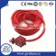Flexible natural two braided layer single line fire resistant and high pressure gas regulator hose, LPG gas hose