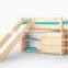 Hot selling children bed new design solid wood material kids bunk bed