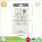 Embossing print your logo custom earphone electronic packaging color box