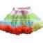 Fluffy chiffon soft handfeel tulle pettiskirt kids skirt baby girl tutu skirt wholesale