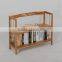 Wooden bamboo book shelf